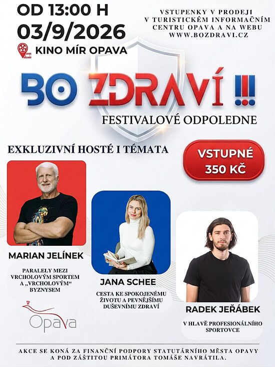 BO ZDRAVÍ !!!  FESTIVALOVÉ ODPOLEDNE 